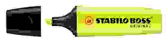 ТЕКСТОВЫДЕЛИТЕЛЬ STABILO BOSS ORIGINAL ЖЕЛТЫЙ 2-5ММ