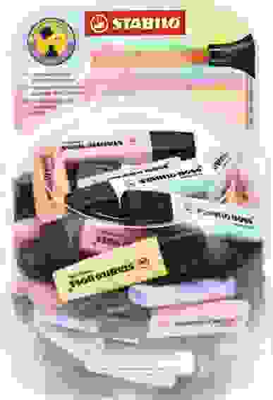 ТЕКСТОВЫДЕЛИТЕЛЬ STABILO BOSS ORIGINAL PASTEL ДИСПЛЕЙ 60ШТ