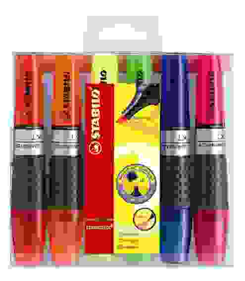 НАБОР ТЕКСТОВЫДЕЛИТЕЛЕЙ STABILO LUMINATOR 6ШТ, ЦВЕТА: ЖЕЛТЫЙ, ЗЕЛЕНЫЙ, ОРАНЖЕВЫЙ, РОЗОВЫЙ, КРАСНЫЙ,