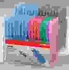 РУЧКА ШАРИКОВАЯ STABILO LINER 808 200ШТ. В ДИСПЛЕЕ, ЦВЕТ ЧЕРНИЛ: СИНИЙ-90, ЧЕРНЫЙ-50, КРАСНЫЙ-25, З