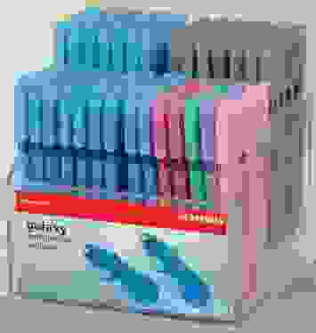 РУЧКА ШАРИКОВАЯ STABILO Galaxy 818 180 ШТ. В ДИСПЛЕЕ, ЦВЕТ КОРПУСА ДЫМЧАТЫЙ АССОРТИ, ЦВЕТ ЧЕРНИЛ: СИ