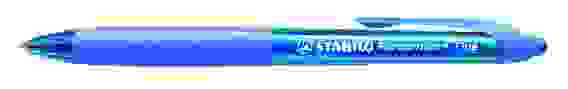 РУЧКА ШАРИКОВАЯ АВТОМАТ. STABILO PERFORMER + ТОЛЩИНА ЛИНИИ F, ЦВЕТ ЧЕРНИЛ СИНИЙ, ЦВЕТ КОРП.СИНИЙ