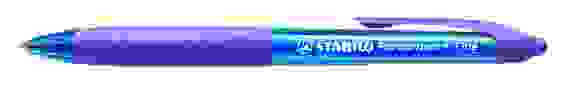 РУЧКА ШАРИКОВАЯ АВТОМАТ. STABILO PERFORMER + ТОЛЩИНА ЛИНИИ F, ЦВЕТ ЧЕРНИЛ СИНИЙ, ЦВЕТ КОРП.ФИОЛЕТОВЫ