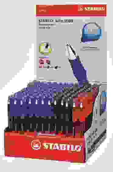 РУЧКА ШАРИКОВАЯ STABILO BILLE NEEDLE, ПИШУЩИЙ УЗЕЛ-ИГЛА, ТОЛЩИНА ЛИНИИ 0,38ММ, ДИСПЛЕЙ: СИНИЕ - 110