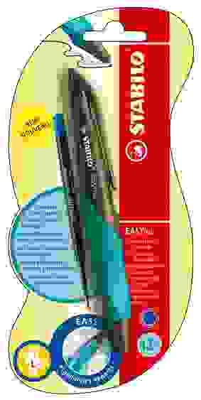 РУЧКА ШАРИКОВАЯ STABILO EASYball Д/ЛЕВШЕЙ, ЦВЕТ КОРПУСА: ТЕМНО-ОЛИВКОВЫЙ/СИНИЙ, ЦВЕТ ЧЕРНИЛ: СИНИЙ,