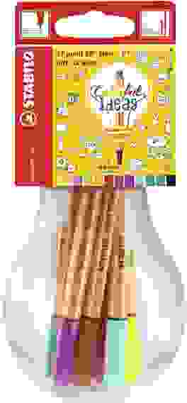 НАБОР КАПИЛЛЯРНЫХ РУЧЕК STABILO POINT 88 12ЦВ В ПЛАСТИКОВОЙ ЛАМПОЧКЕ