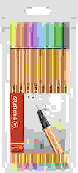 НАБОР КАПИЛЛЯРНЫХ РУЧЕК STABILO POINT 88 PASTEL 8 ЦВ ПЛАСТИК