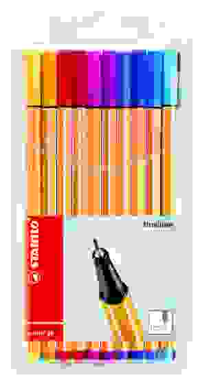 НАБОР КАПИЛЛЯРНЫХ РУЧЕК STABILO point 88 20 ЦВЕТОВ ЧЕРНИЛ, 0,4ММ БЛИСТЕР