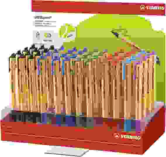 РУЧКА КАПИЛЛЯРНАЯ STABILO GREENpoint 48 ШТ. В ДИСПЛЕЕ