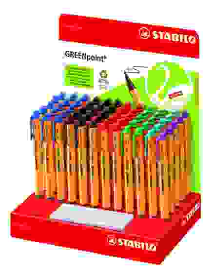 РУЧКА КАПИЛЛЯРНАЯ STABILO GREENpoint 60 ШТ. В ДИСПЛЕЕ