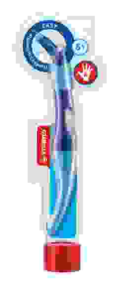 РУЧКА РОЛЛЕР STABILO S'MOVE EASY ДЛЯ ПРАВШЕЙ + 3 СТЕРЖНЯ В ВТУБЕ, КОРПУС СИНЕ-ГОЛУБОЙ, ЦВЕТ ЧЕРНИЛ: