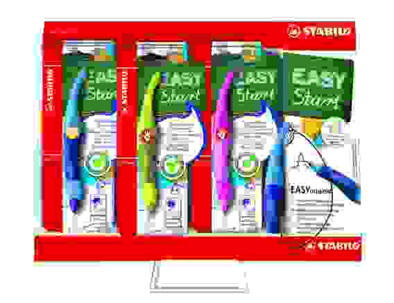 МИНИ-ДИСПЛЕЙ STABILO S'MOVE EASY : РУЧКИ S'MOVE EASY + 3 СТЕРЖНЯ, 7 для правшей+ 2 для левшей