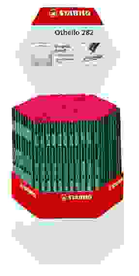 КАРАНДАШ ЧЕРНОГРАФИТНЫЙ STABILO OTELLO, 4H, 3H, 2H, H, HB, B, 2B, 3B, 4B, ЦВЕТ КОРПУСА ЗЕЛЕНЫЙ, В ДИ