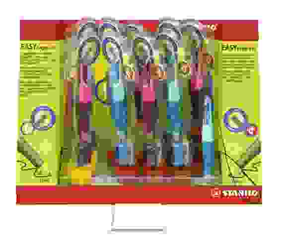 КАРАНДАШ МЕХАНИЧЕСКИЙ STABILO `S MOVE EASYERGO + 1 ТОЧИЛКА, В ТУБЕ, ДИСПЛЕЙ: 2 ШТ. ДЛЯ ЛЕВШЕЙ, 7 ШТ.