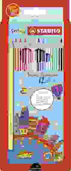 НАБОР ЦВЕТНЫХ КАРАНДАШЕЙ STABILO SWANS PREMIUM EDITIONAL В ВЫДВИГАЮЩЕМСЯ ФУТЛЯРЕ-ПОДСТАВКЕ, 12 ЦВЕТО