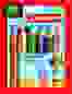 НАБОР СУПЕРТОЛСТЫХ ЦВЕТНЫХ КАРАНДАШЕЙ STABILO WOODY 6ЦВ+ТОЧИЛКА, КАРТОННЫЙ ФУТЛЯР