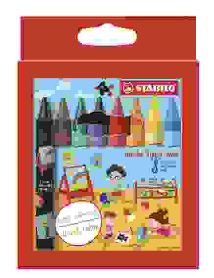 НАБОР УТОЛЩЕННЫХ ВОСКОВЫХ МЕЛКОВ STABILO JUMBO, ДИАМЕТР 10ММ, 8 ЦВЕТОВ, КАРТОН