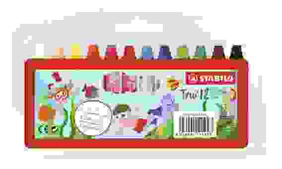 НАБОР МАСЛЯНЫХ ПАСТЕЛЕЙ STABILO 12 ЦВ, ПЛАСТИК