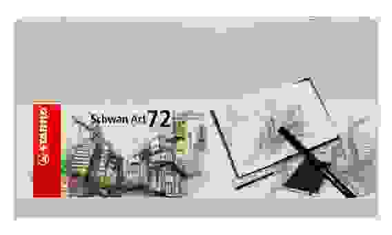 НАБОР ЦВЕТНЫХ КАРАНДАШЕЙ STABILO SCHWAN ART 72 ЦВ, МЕТАЛЛ