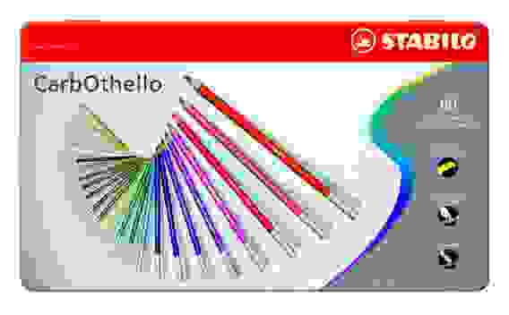 ЦВЕТНАЯ ПАСТЕЛЬ STABILO CarbOtello, 60 ЦВ, МЕТАЛЛИЧЕСКИЙ ФУТЛЯР