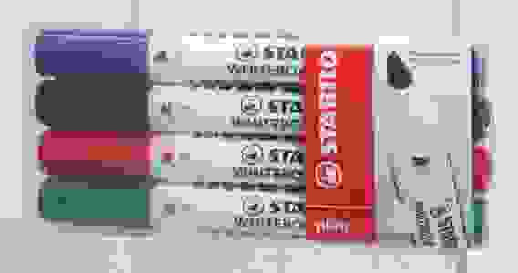 НАБОР МАРКЕРОВ STABILO PLAN 643, 4 ШТ/УП, ЦВЕТ: СИНИЙ, ЧЕРНЫЙ, КРАСНЫЙ, ЗЕЛЕНЫЙ