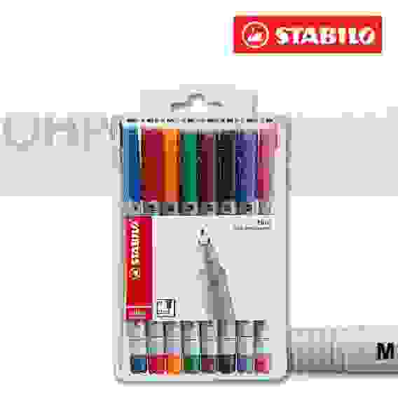 НАБОР МАРКЕРНЫХ РУЧЕК МАРКЕРНАЯ РУЧКА STABILO OHPen UNIVERSAL 0,4ММ, 8 ШТ/УП, ЦВЕТ ЧЕРНИЛ: ОРАНЖЕВЫЙ