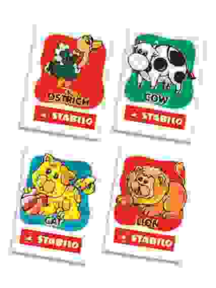 ЛАСТИК STABILO ФЛАГИ (16 СТРАН) ДЛЯ Ч/ГР КАРАНДАША, ПЛАСТИК